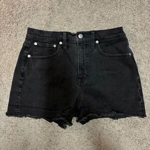 Madewell High Rise Denim Shorts, Lunar Wash, Size 27